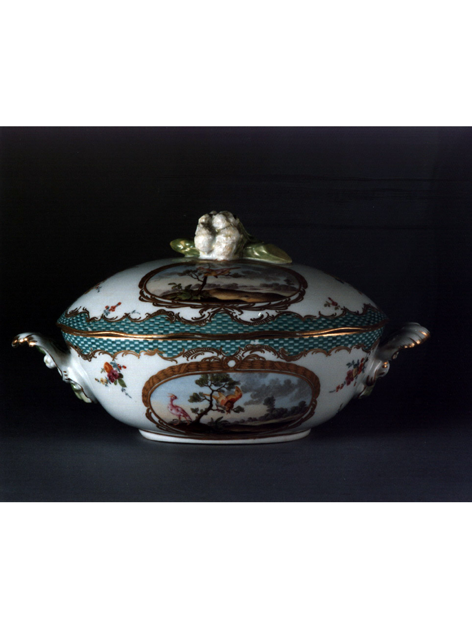 paesaggio con animali (zuppiera) - manifattura di Meissen (sec. XVIII)