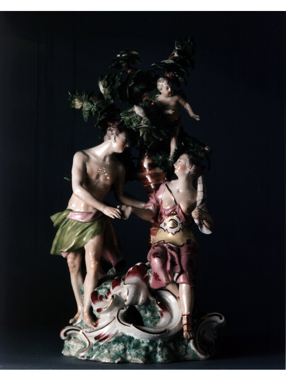 figura allegorica femminile (scultura miniaturistica) - manifattura viennese (sec. XVIII)