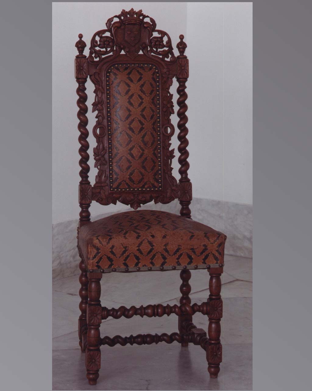 motivi decorativi floreali (sedia) - manifattura napoletana (sec. XIX)