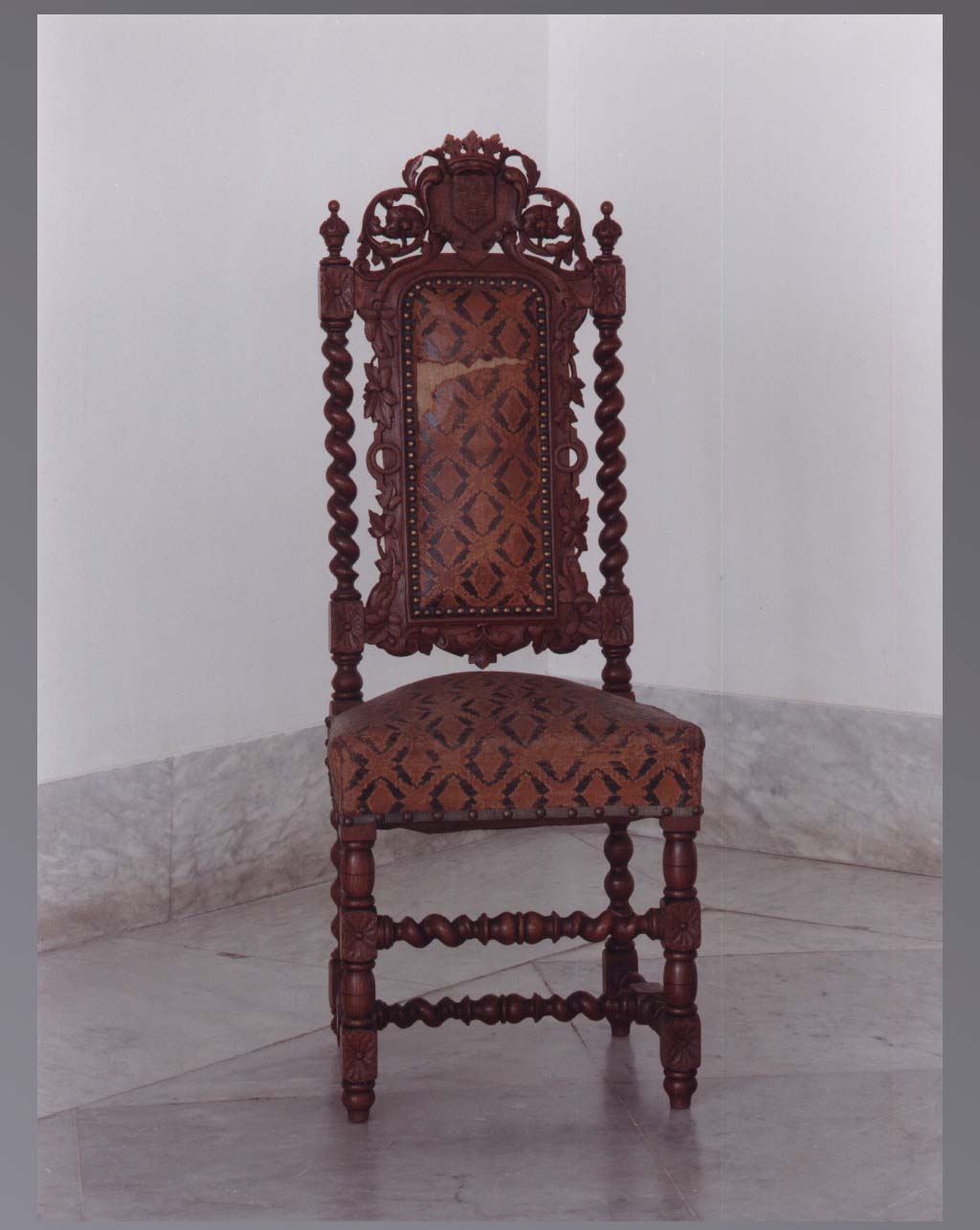 motivi decorativi floreali (sedia) - manifattura napoletana (sec. XIX)