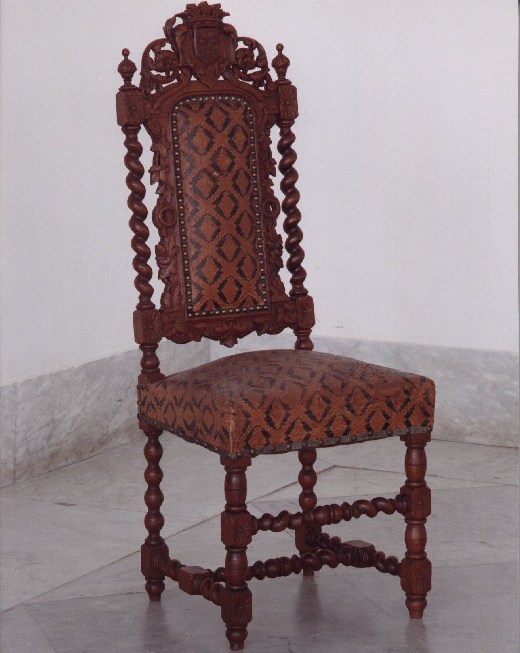 motivi decorativi floreali (sedia) - manifattura napoletana (sec. XIX)
