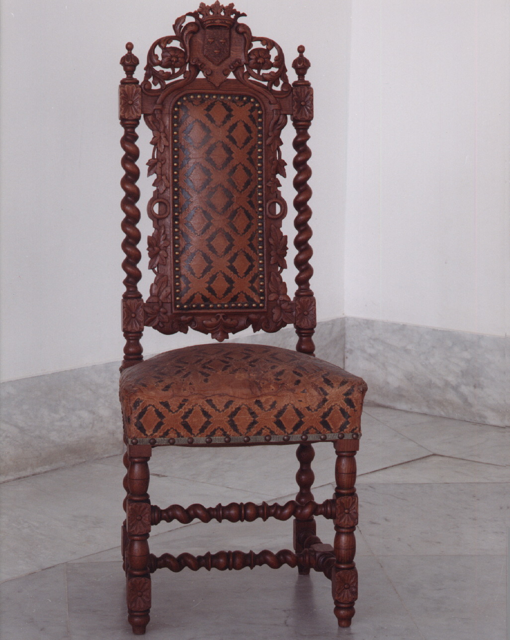 motivi decorativi floreali (sedia) - manifattura napoletana (sec. XIX)