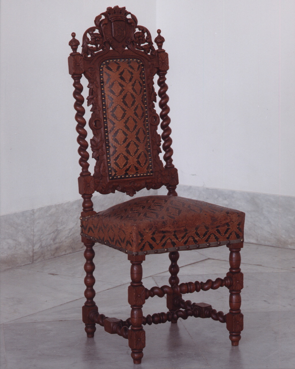 motivi decorativi floreali (sedia) - manifattura napoletana (sec. XIX)