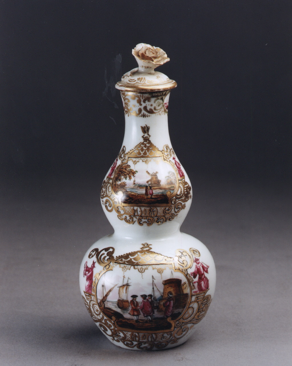 paesaggio marino (vasetto) - manifattura di Meissen (sec. XVIII)