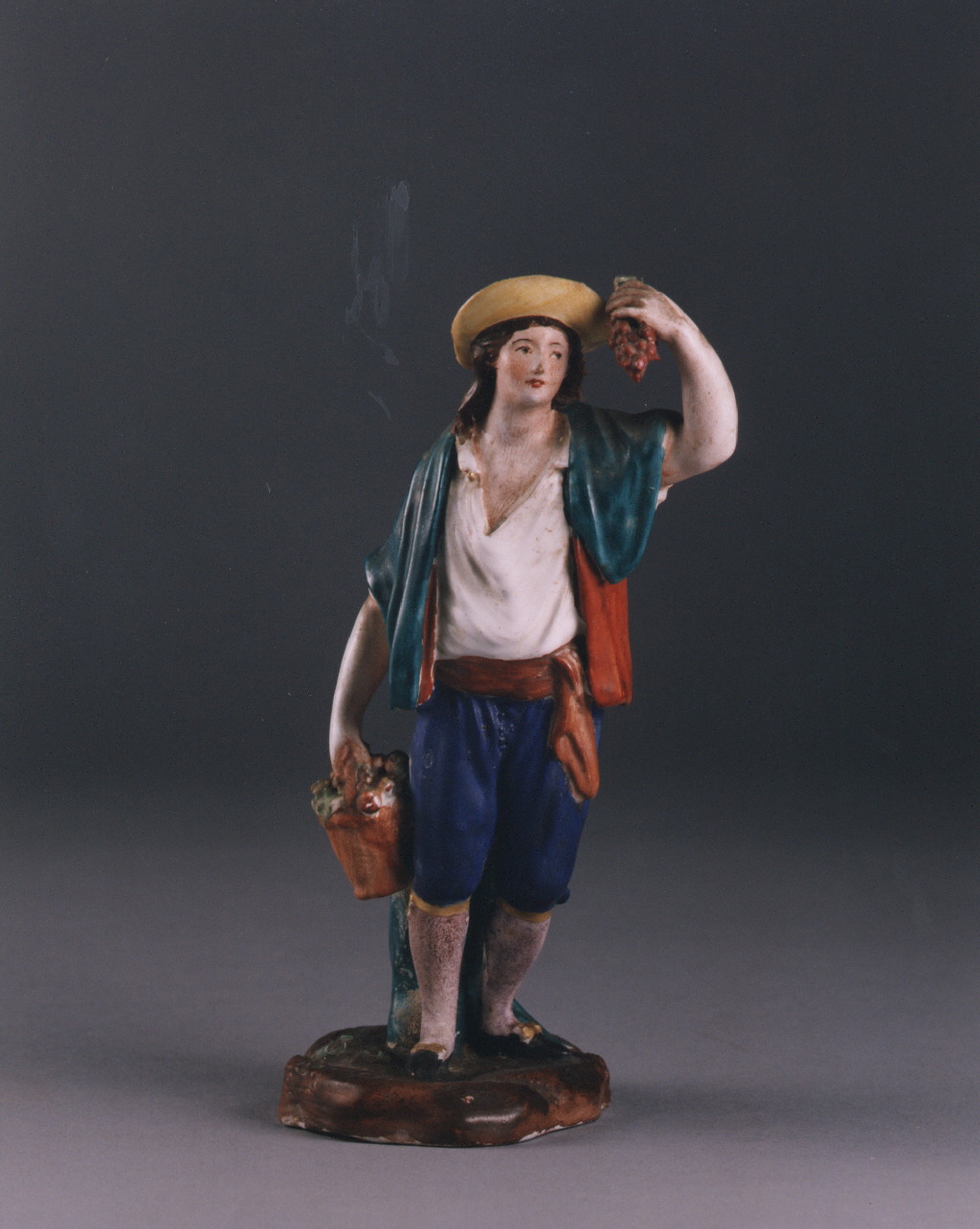 figura maschile (statuetta) - manifattura italiana (fine/inizio secc. XVIII/ XIX)