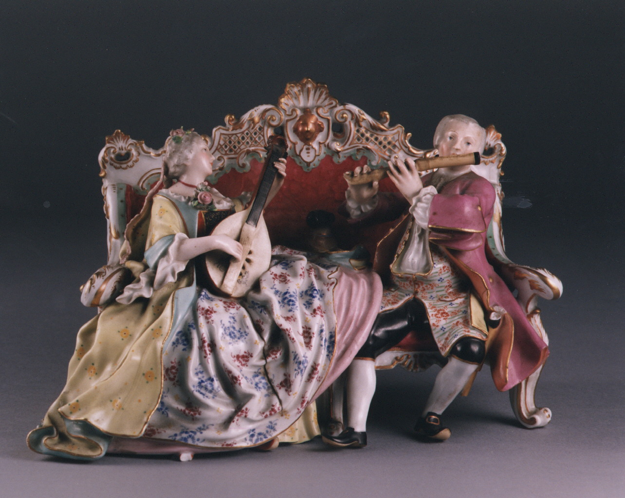 musici (scultura miniaturistica) di Kaendler Johann Joachim (fine/inizio secc. XVIII/ XIX)