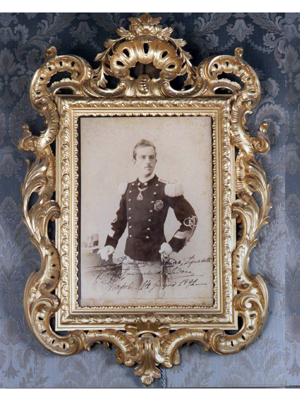 motivi decorativi vegetali (cornice) - bottega napoletana (sec. XIX)