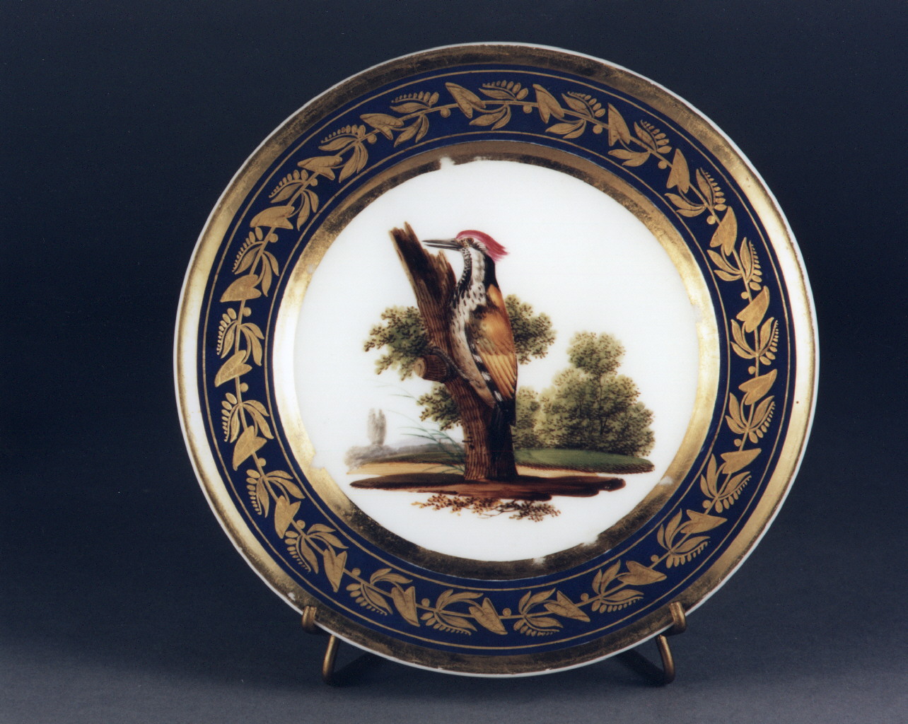 motivi decorativi floreali (piatto) - manifattura francese (sec. XIX)