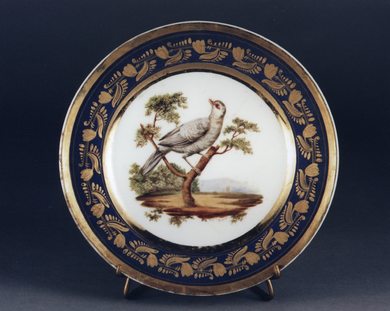 motivi decorativi floreali (piatto) - manifattura francese (sec. XIX)