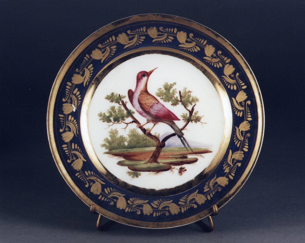 motivi decorativi floreali (piatto) - manifattura francese (sec. XIX)