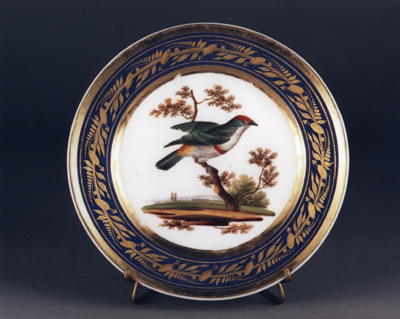 motivi decorativi floreali (piatto) - manifattura francese (sec. XIX)