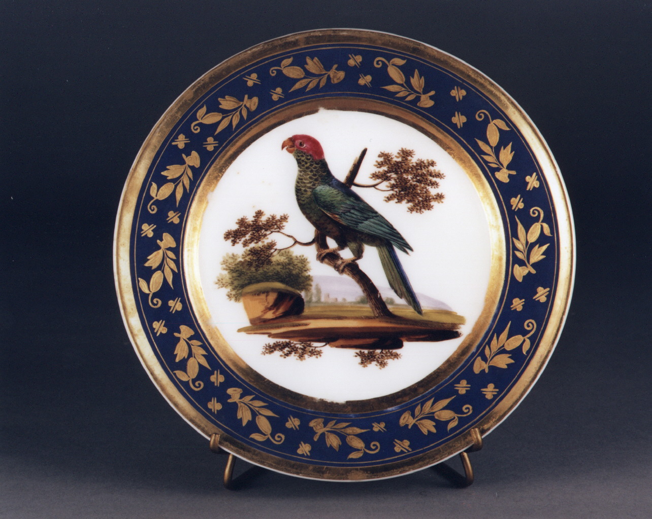 motivi decorativi floreali (piatto) - manifattura francese (sec. XIX)