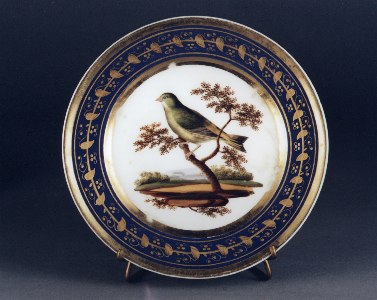 motivi decorativi floreali (piatto) - manifattura francese (sec. XIX)