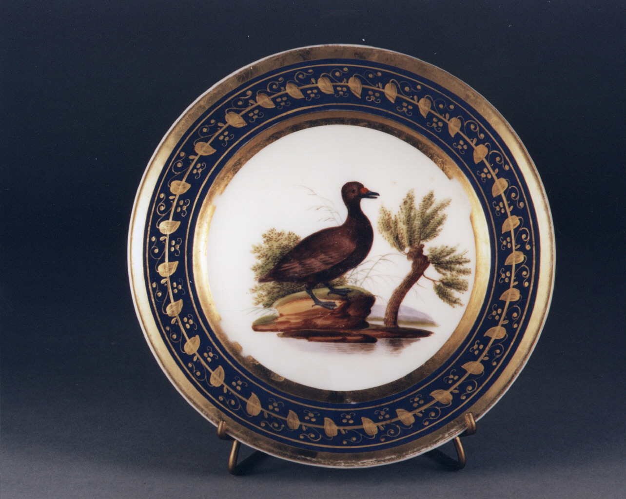 motivi decorativi floreali (piatto) - manifattura francese (sec. XIX)