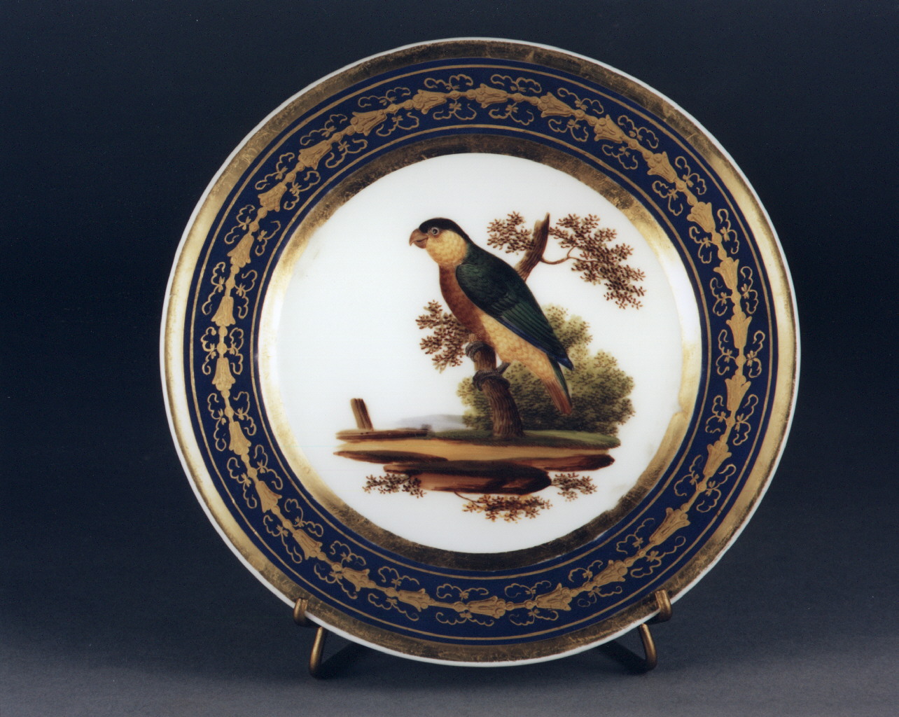 motivi decorativi floreali (piatto) - manifattura francese (sec. XIX)