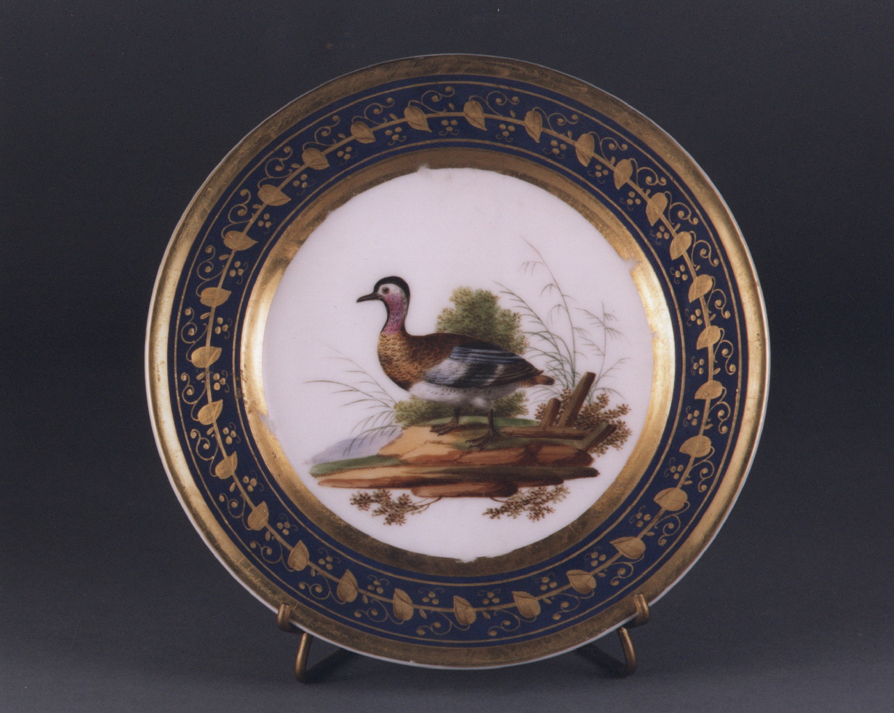 animali (piatto) - manifattura francese (sec. XIX)