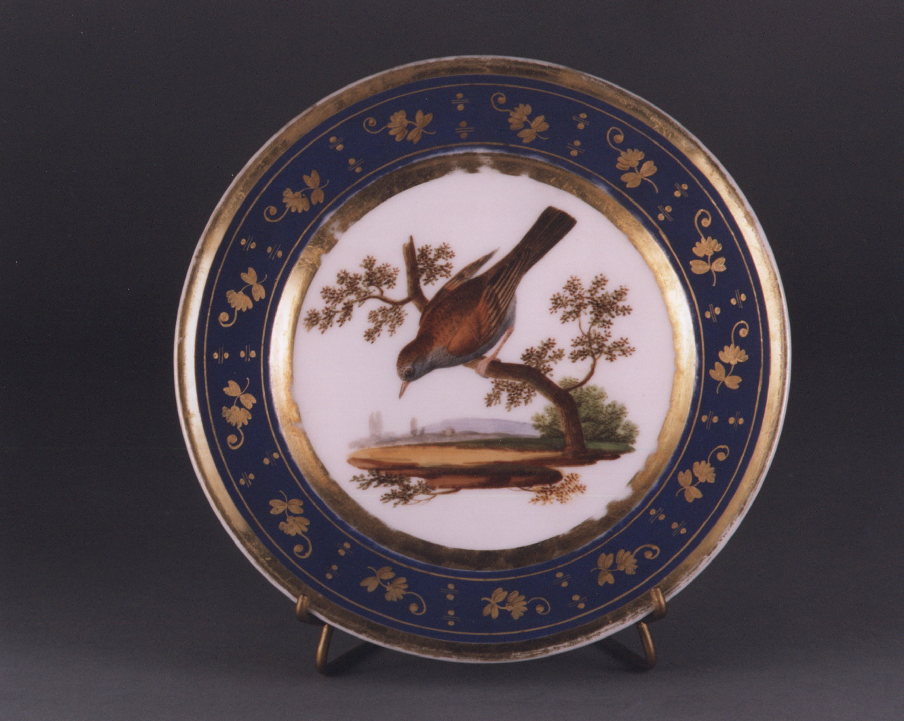 animali (piatto) - manifattura francese (sec. XIX)