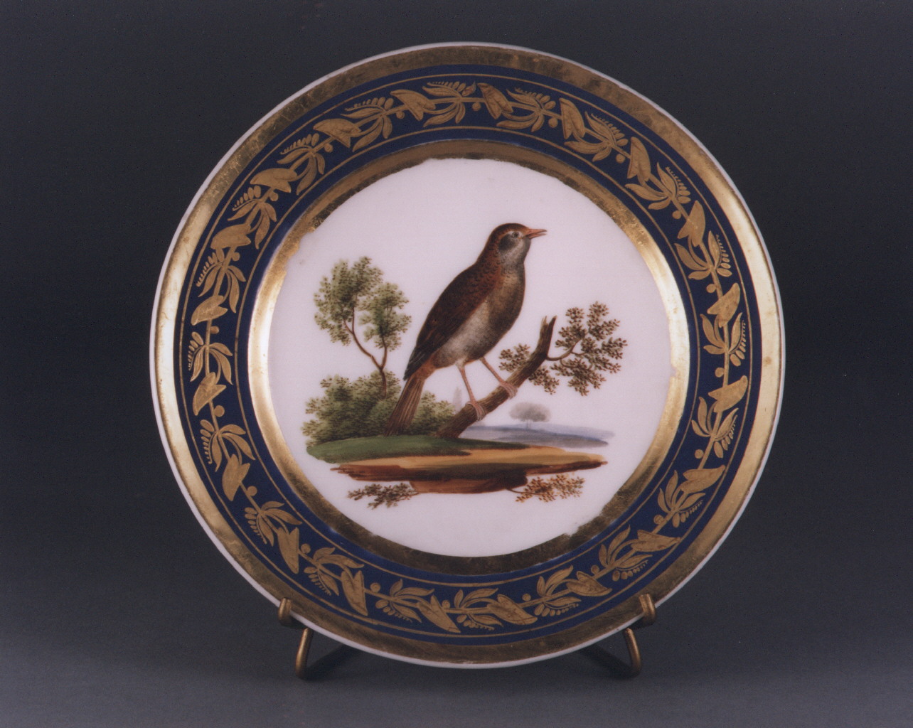 animali (piatto) - manifattura francese (sec. XIX)