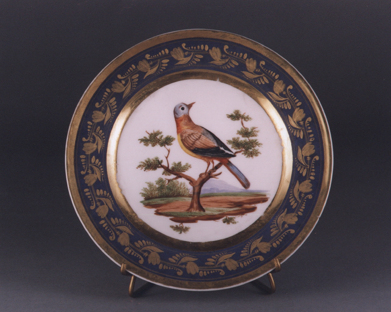 animali (piatto) - manifattura francese (sec. XIX)