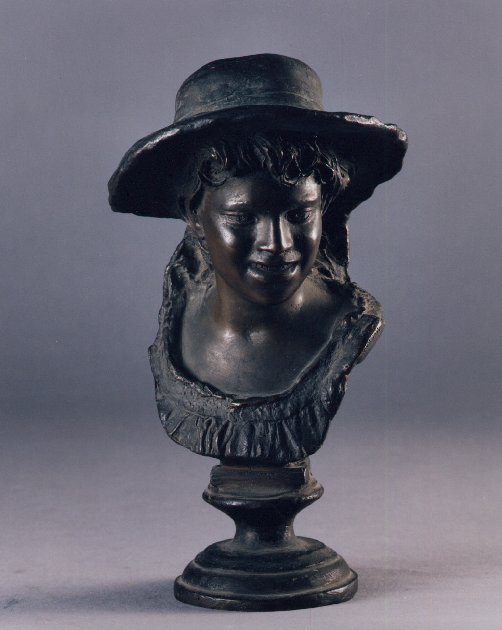 busto di bambino (scultura miniaturistica) - bottega napoletana (ultimo quarto sec. XIX)