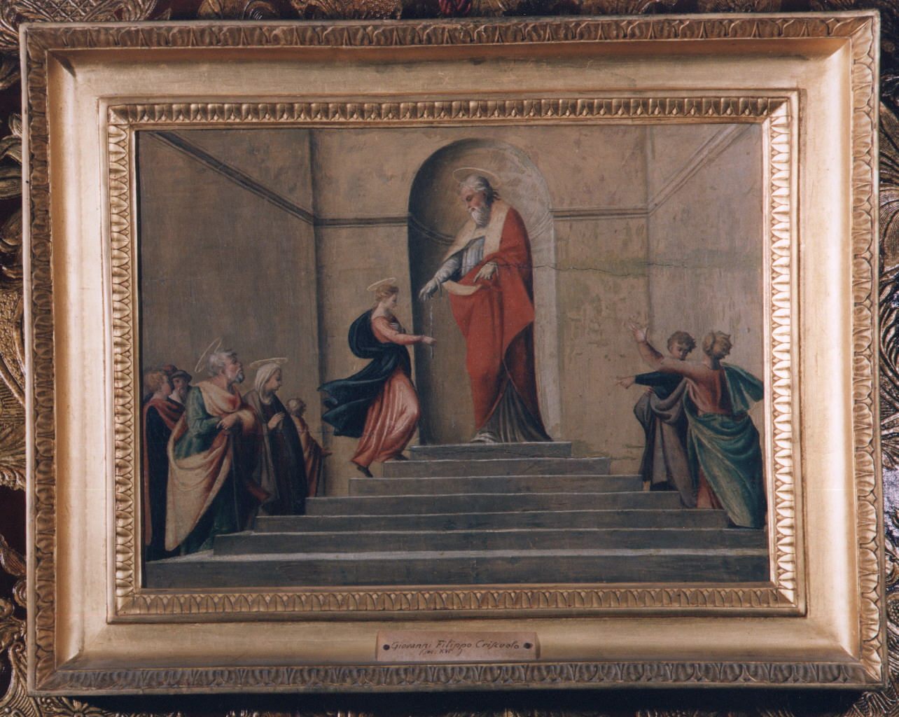 presentazione di Maria Vergine al tempio (dipinto) di Criscuolo Giovan Filippo (sec. XVI)