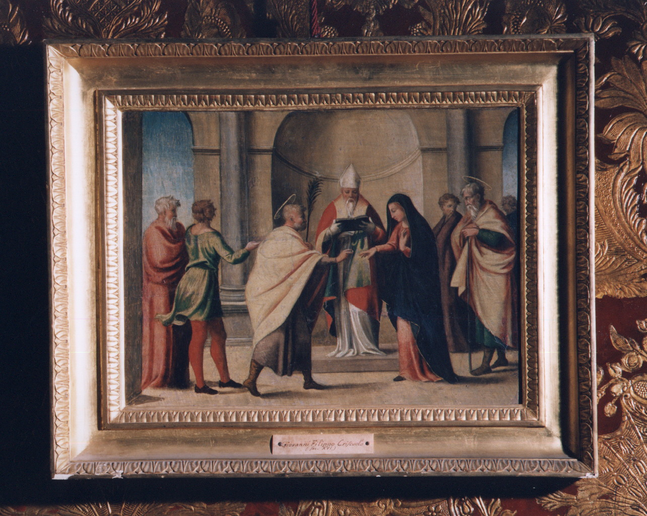 Sposalizio di Maria Vergine (dipinto) di Criscuolo Giovan Filippo (sec. XVI)