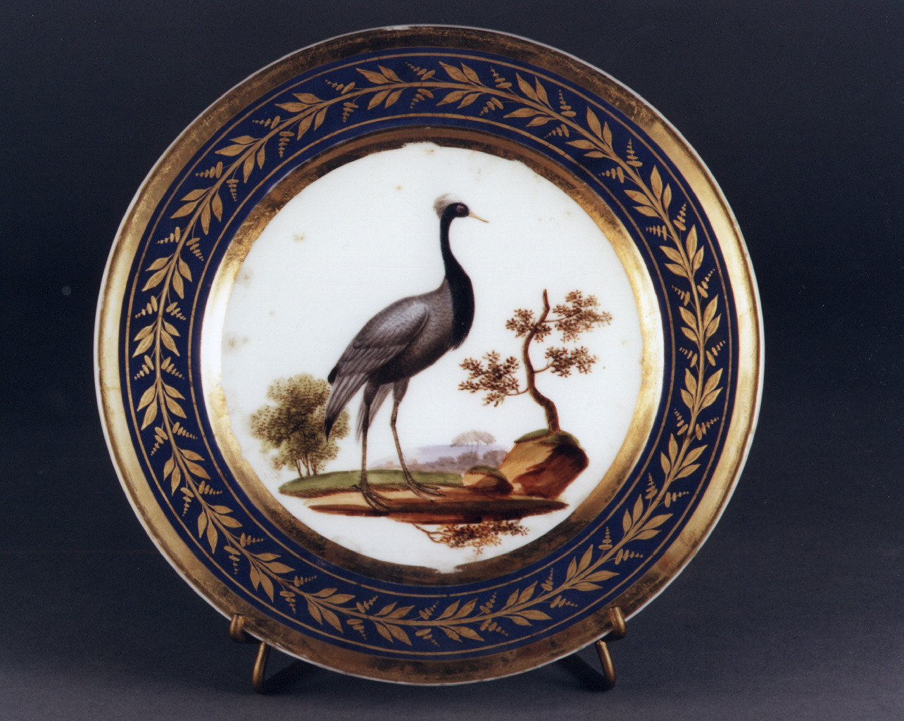 motivi decorativi vegetali (piatto) - manifattura francese (sec. XIX)