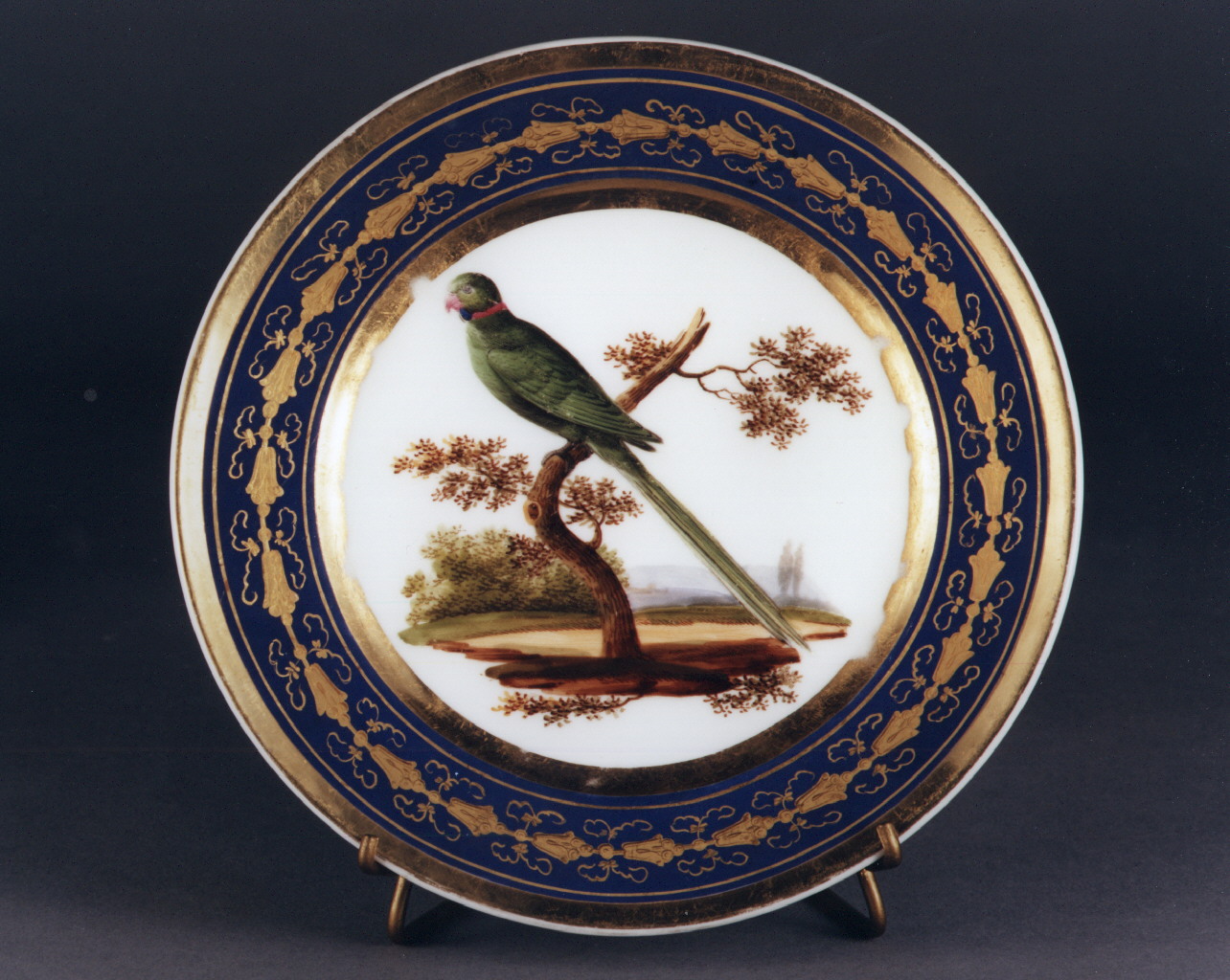 motivi decorativi floreali (piatto) - manifattura francese (sec. XIX)