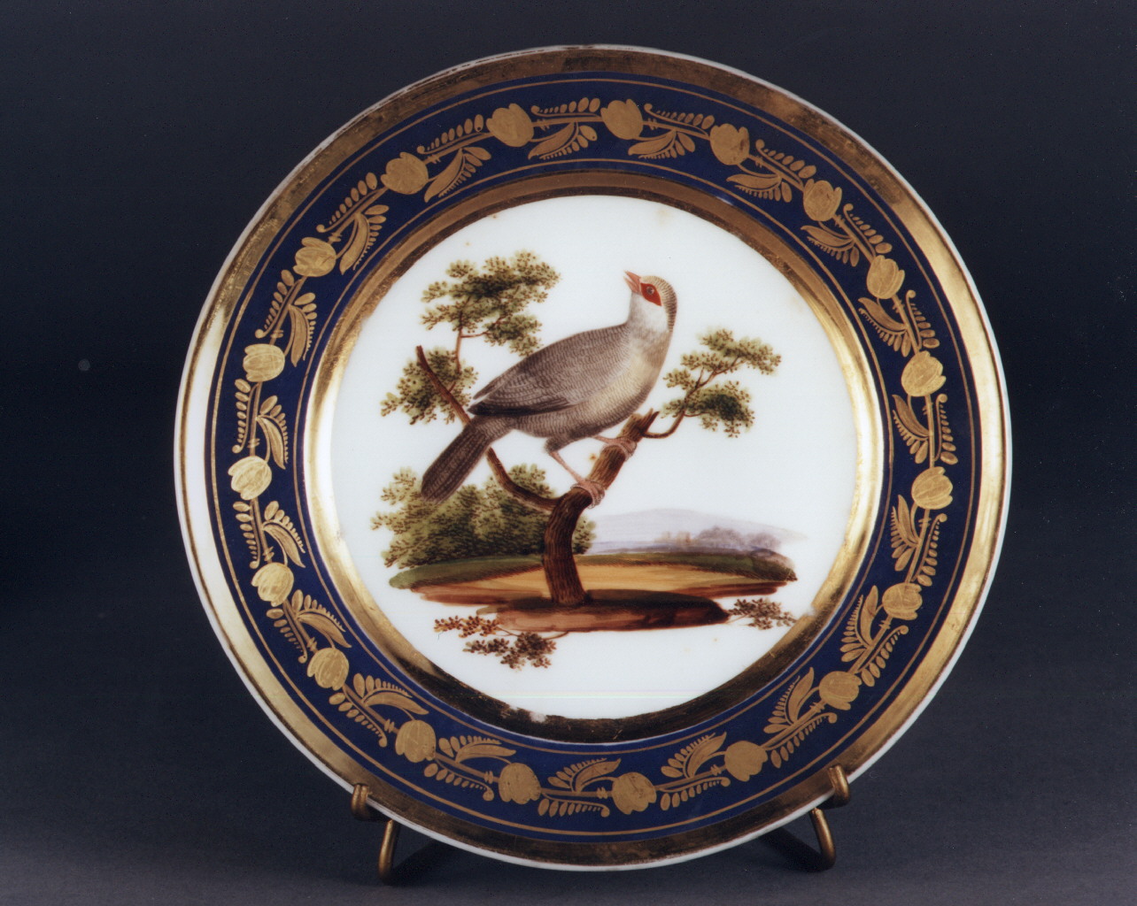 motivi decorativi floreali (piatto) - manifattura francese (sec. XIX)