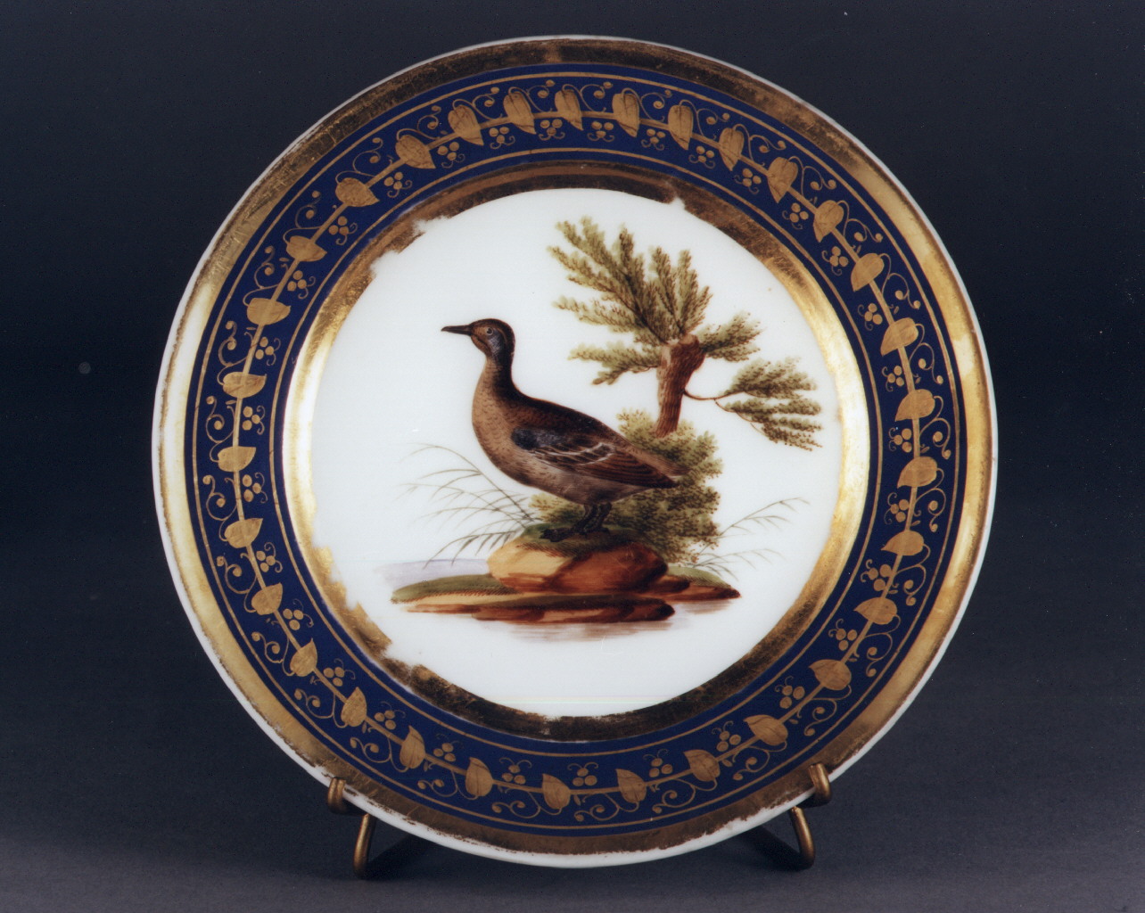 motivi decorativi vegetali (piatto) - manifattura francese (sec. XIX)