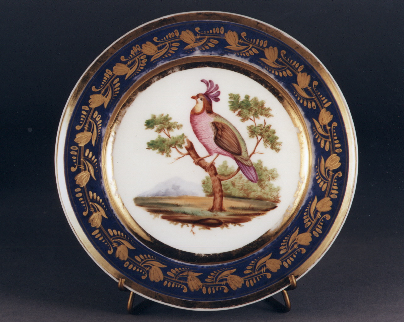 motivi decorativi floreali (piatto) - manifattura francese (sec. XIX)