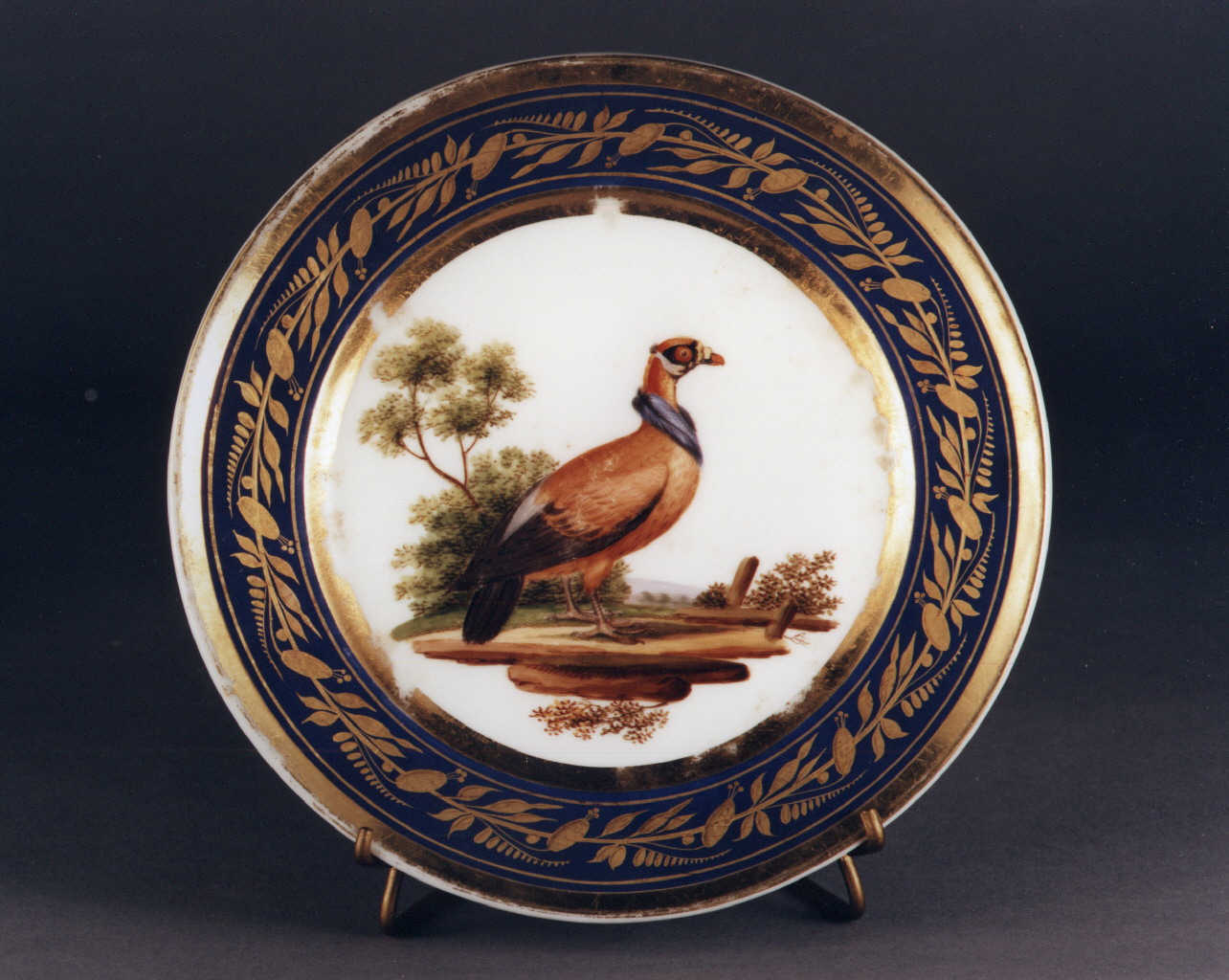 motivi decorativi floreali (piatto) - manifattura francese (sec. XIX)