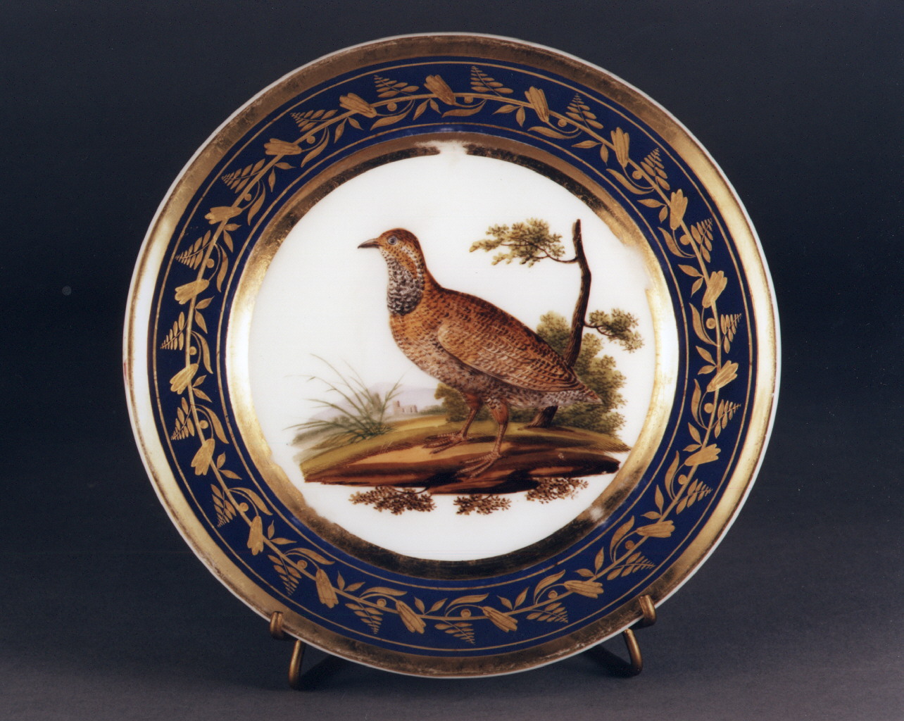 motivi decorativi vegetali (piatto) - manifattura francese (sec. XIX)