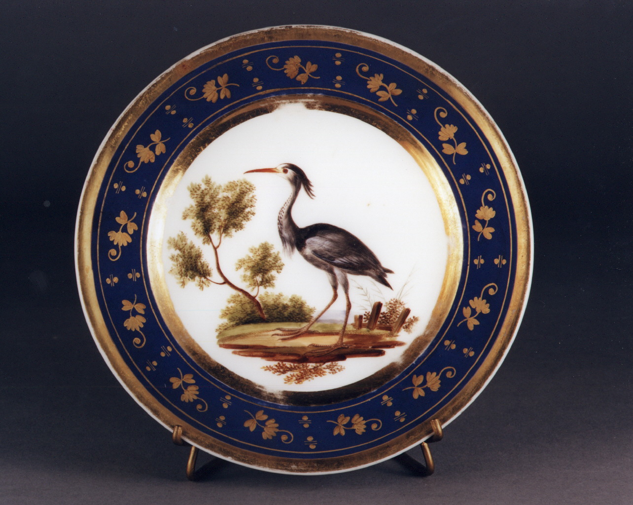 motivi decorativi floreali (piatto) - manifattura francese (sec. XIX)