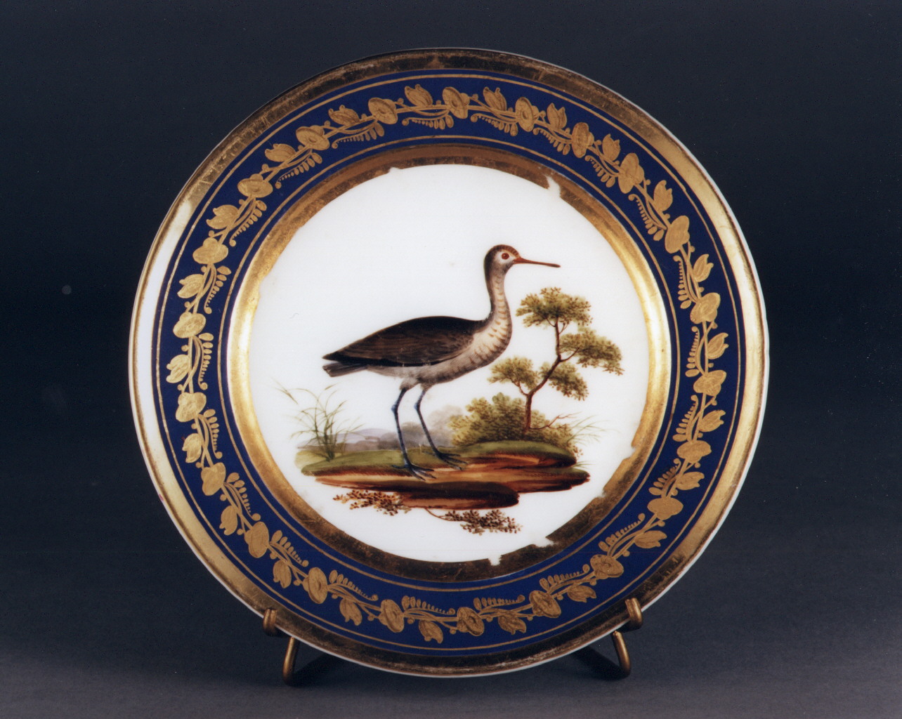 motivi decorativi floreali (piatto) - manifattura francese (sec. XIX)