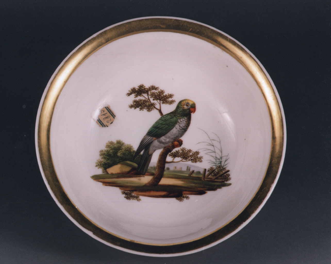 motivi decorativi vegetali (coppa) - manifattura francese (sec. XIX)