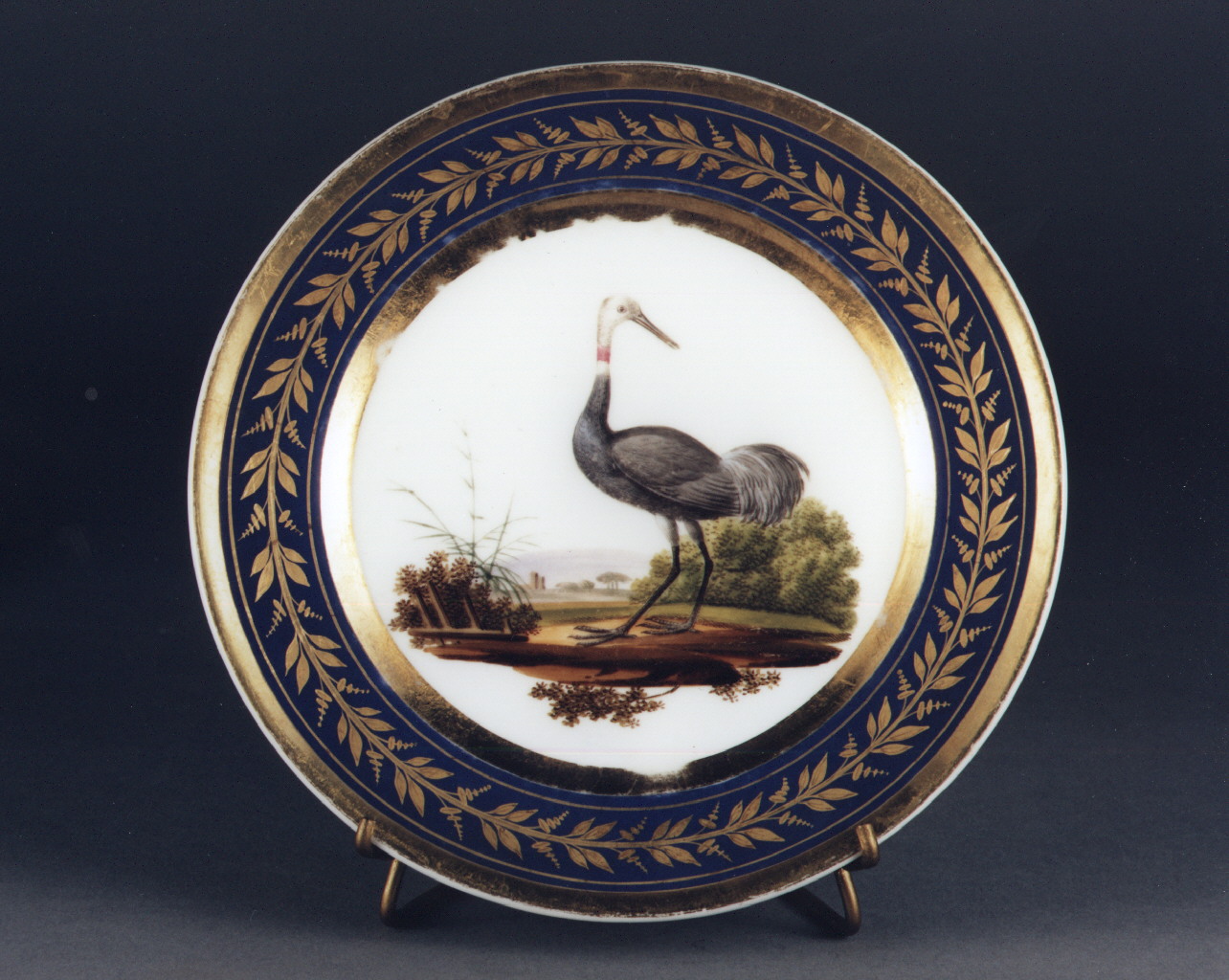 motivi decorativi vegetali (piatto) - manifattura francese (sec. XIX)