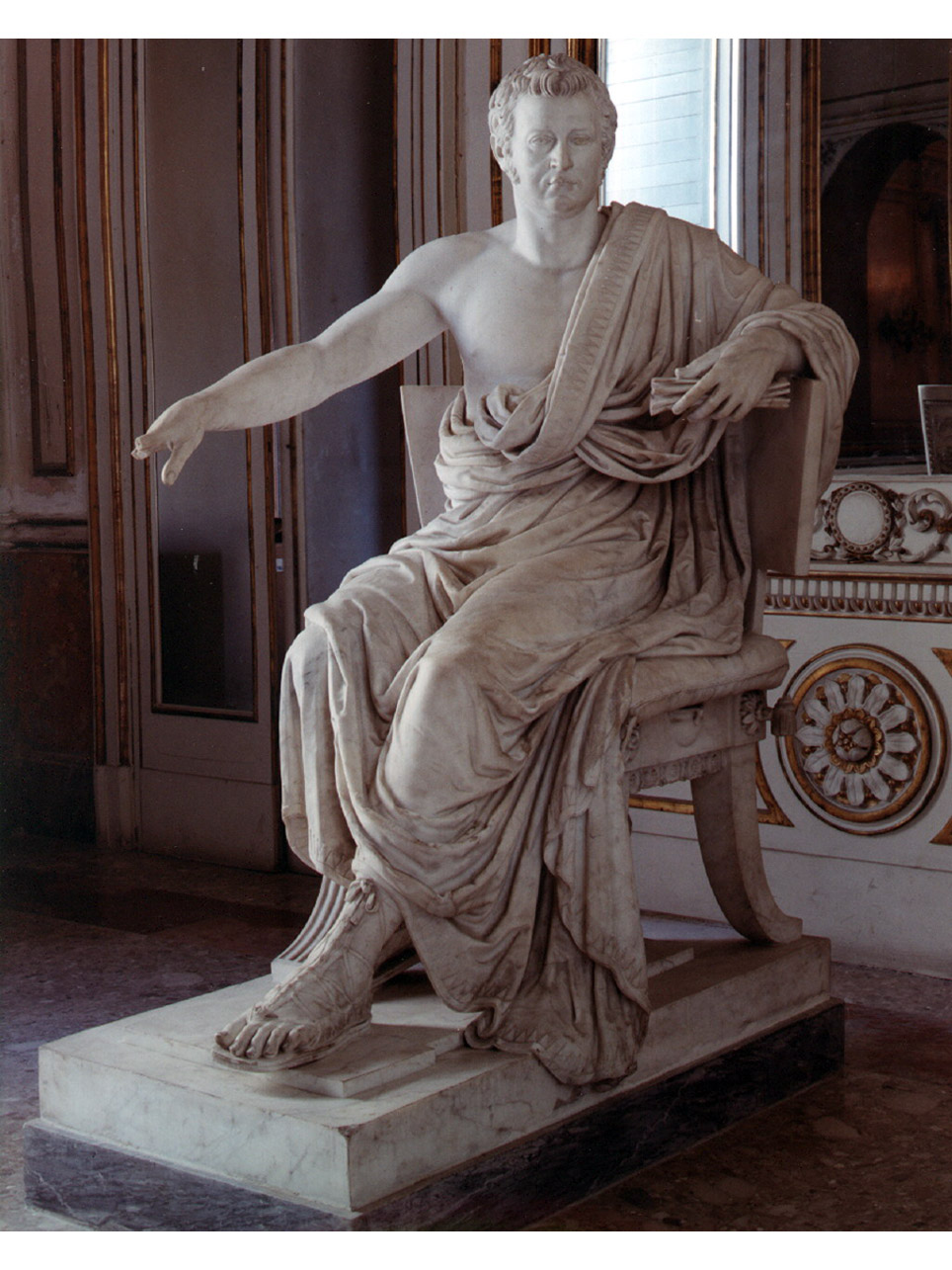 piedistallo di statua - manifattura italiana (sec. XIX)