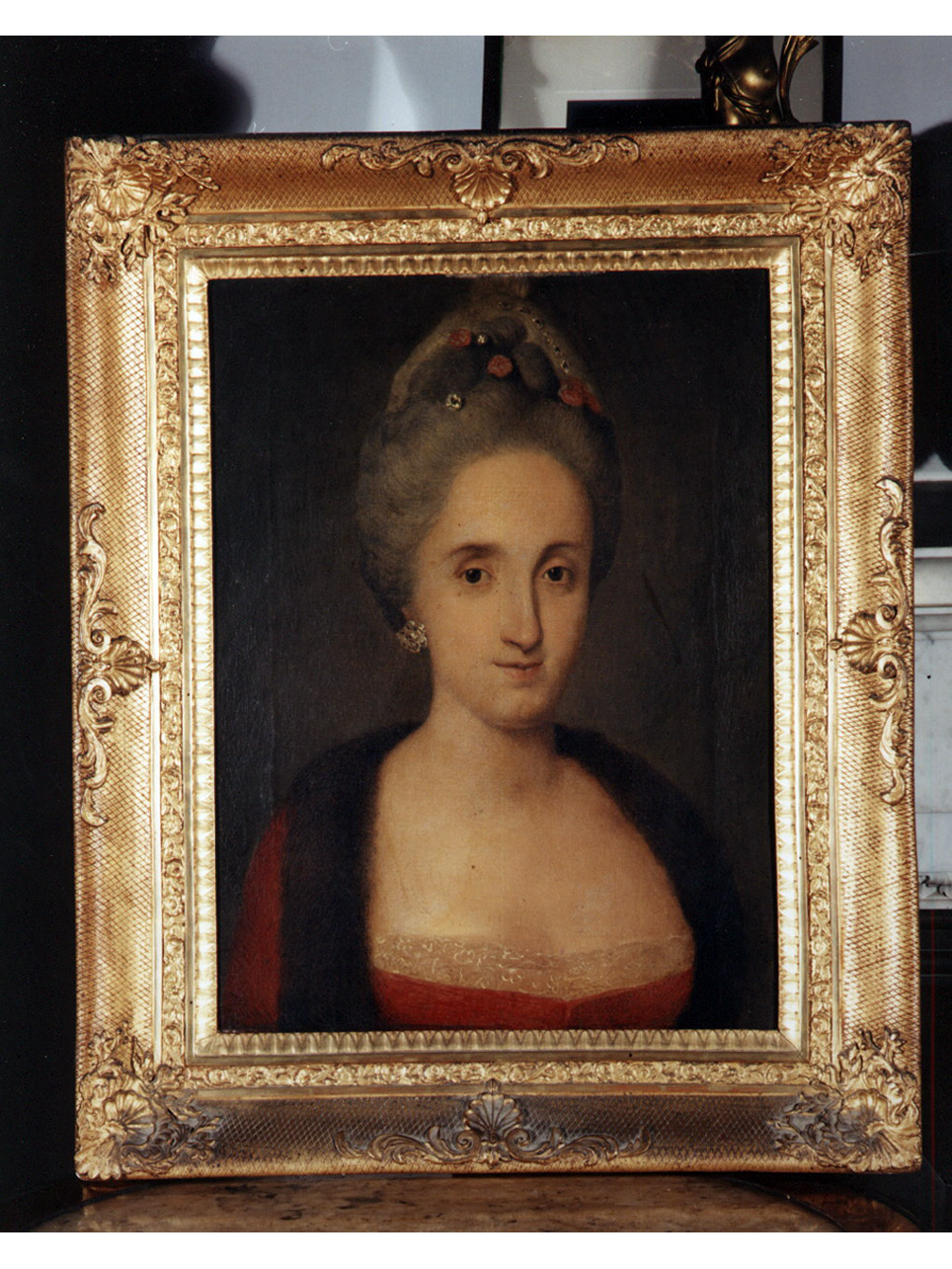 ritratto di donna (dipinto) - ambito napoletano (ultimo quarto sec. XVIII)