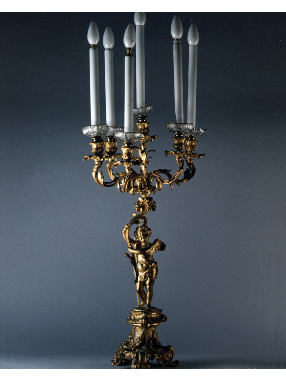 putto alato (candelabro, serie) - manifattura francese (seconda metà sec. XIX)