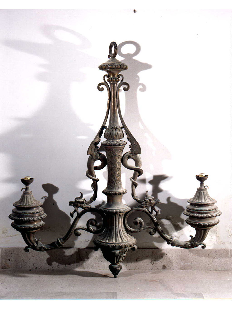 lampadario, serie - bottega napoletana (ultimo quarto sec. XIX)