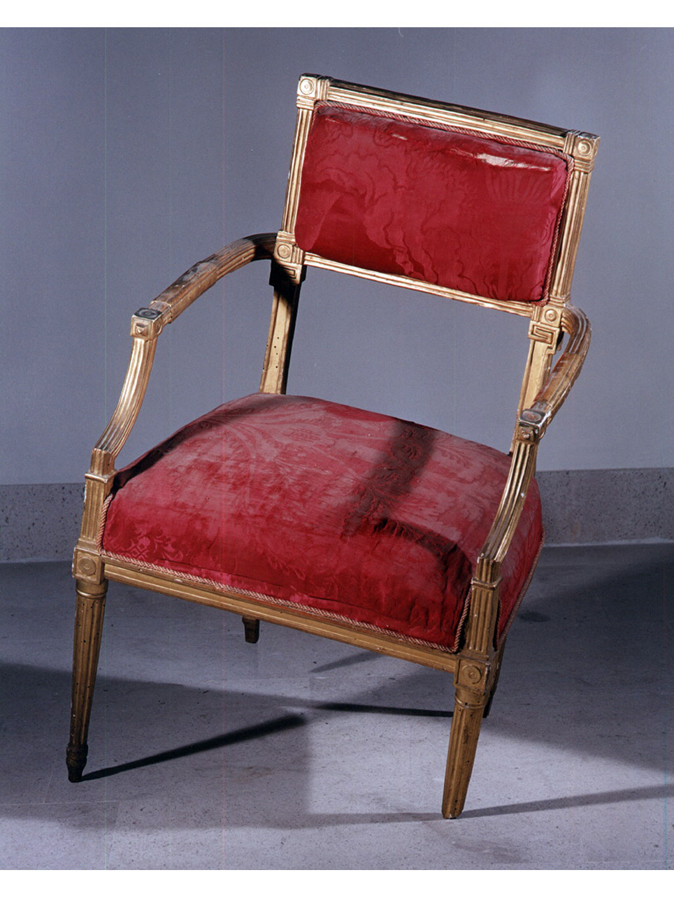 poltrona - bottega napoletana (ultimo quarto, prima metà sec. XIX, sec. XX)