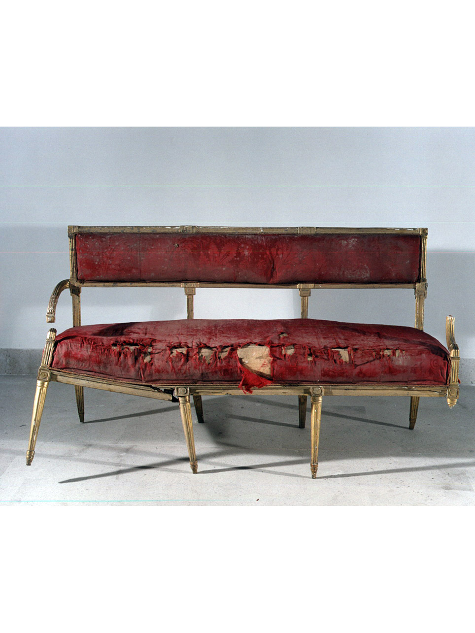 motivi decorativi floreali (divano) - bottega napoletana (ultimo quarto, prima metà sec. XIX, sec. XX)