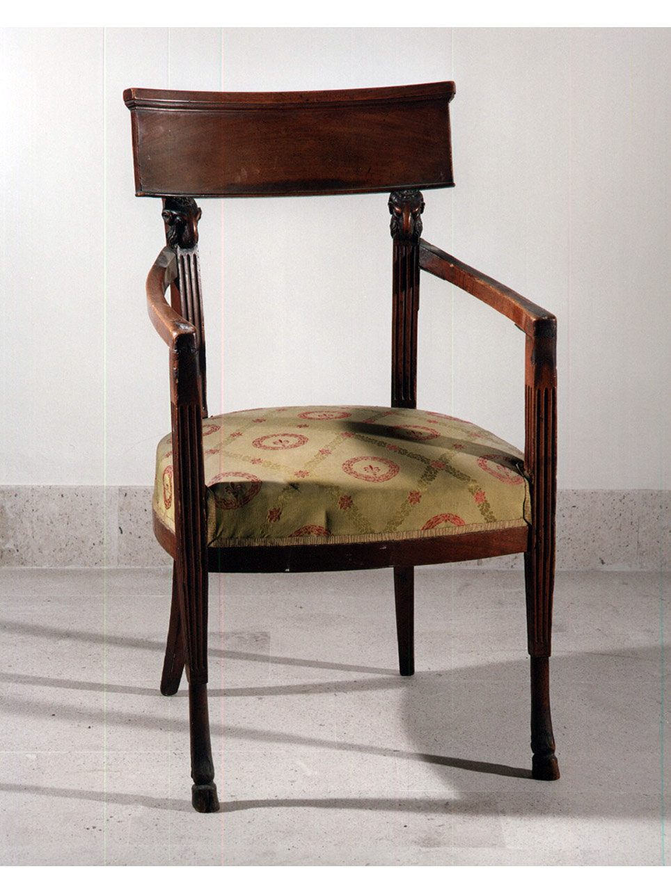 motivi decorativi vegetali (poltrona) - bottega napoletana, manifattura di San Leucio (secc. XIX/ XX)