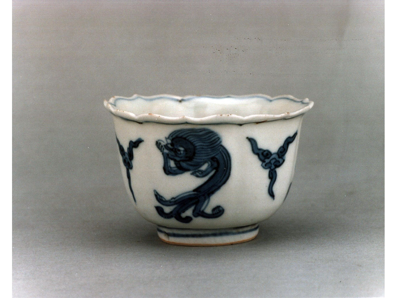 motivi decorativi vegetali (tazzina) - manifattura cinese (secc. XVII/ XVIII)