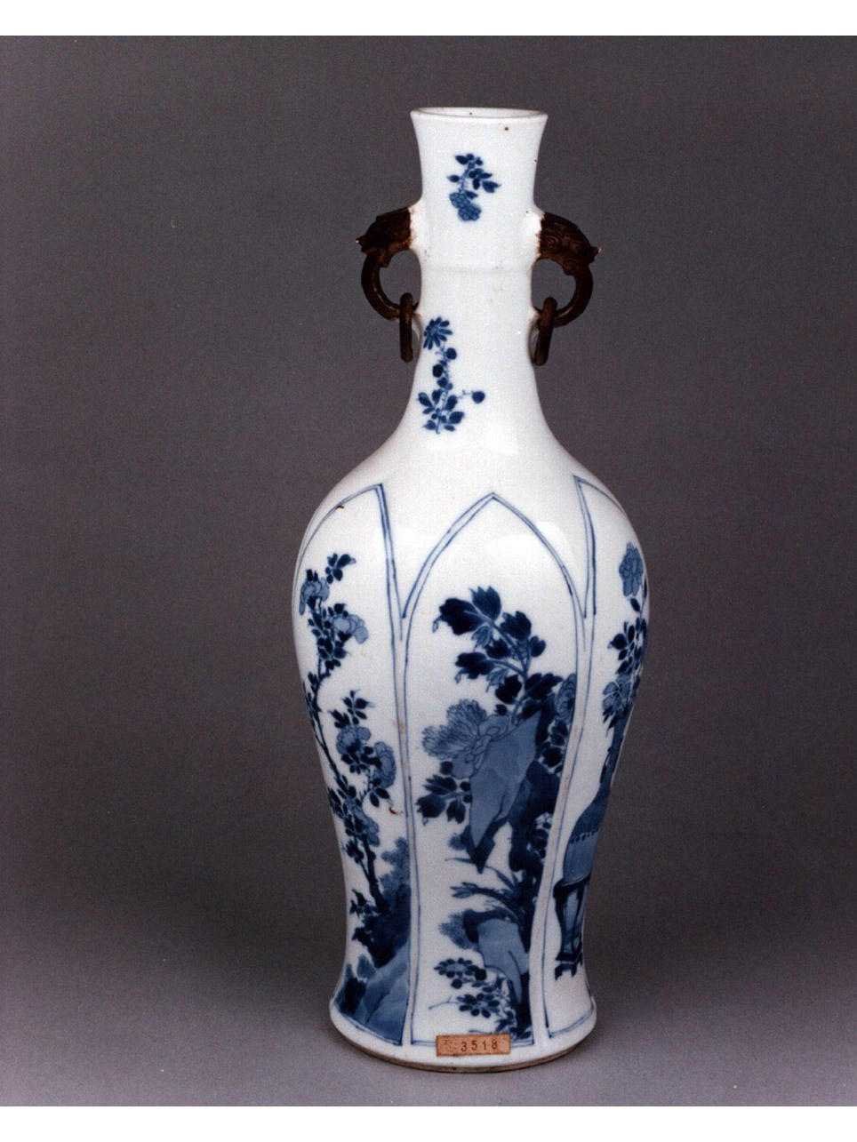 motivi decorativi vegetali (vaso) - manifattura cinese (secc. XVII/ XVIII)