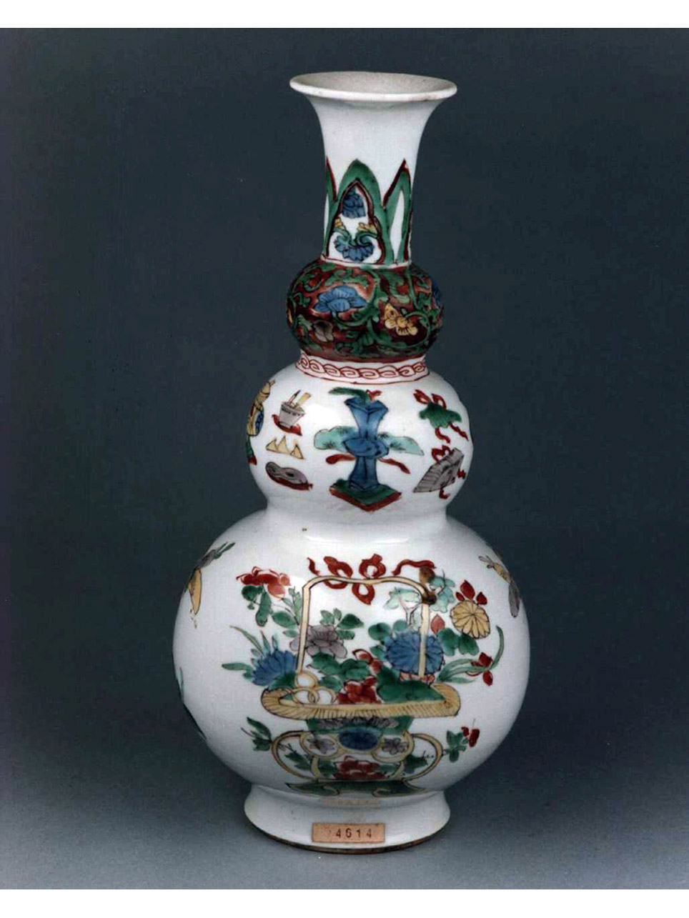 motivi decorativi floreali (vaso) - manifattura cinese (secc. XVII/ XVIII)