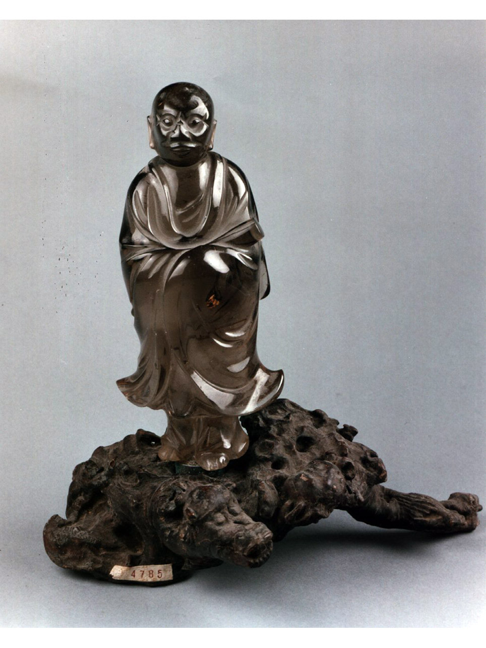 figura maschile (statuetta) - manifattura cinese (secc. XVIII/ XIX)