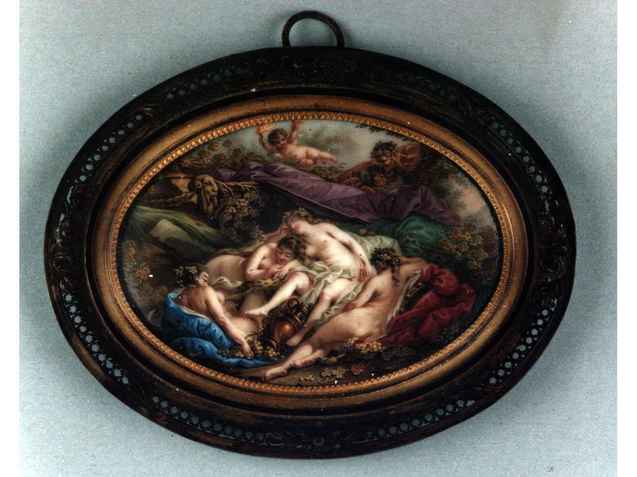 Ninfe e satiri (tabacchiera) - bottega svizzera (sec. XVIII)