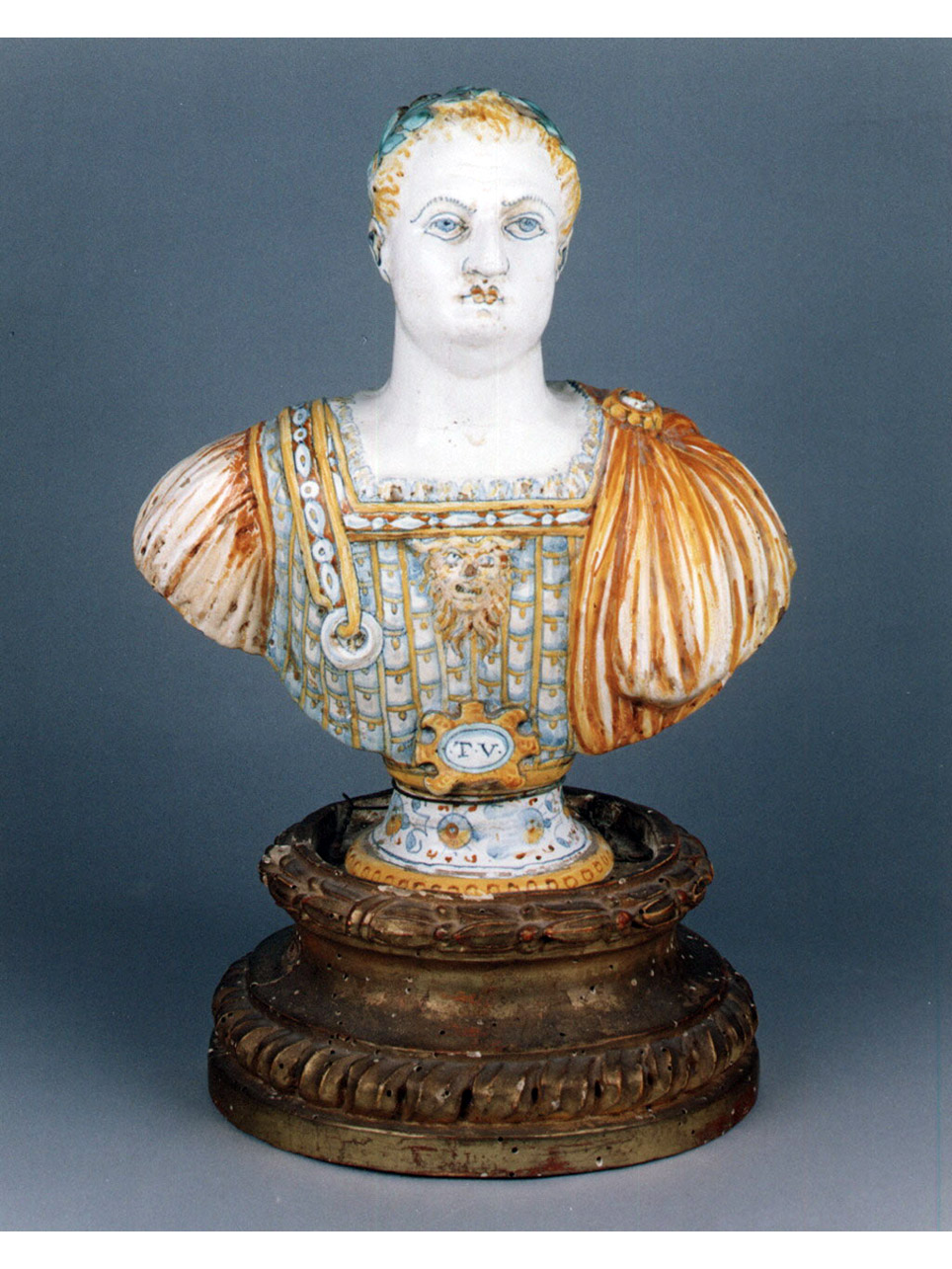 busto ritratto d'uomo (busto) - manifattura di Deruta (ultimo quarto sec. XVI)